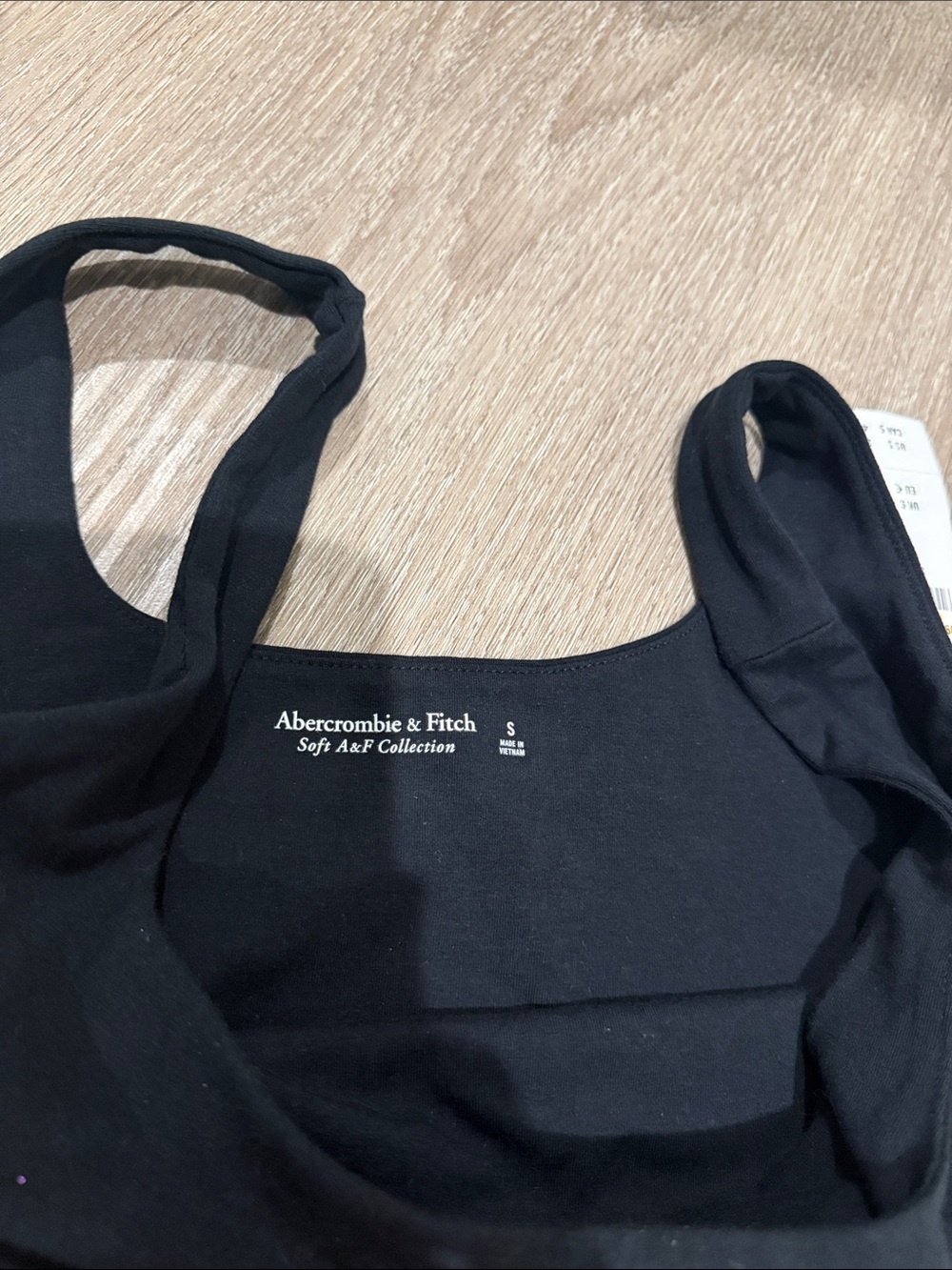 Abercrombie & Fitch Black Kids Square-Neck Bodysuit - Picture 3 of 3